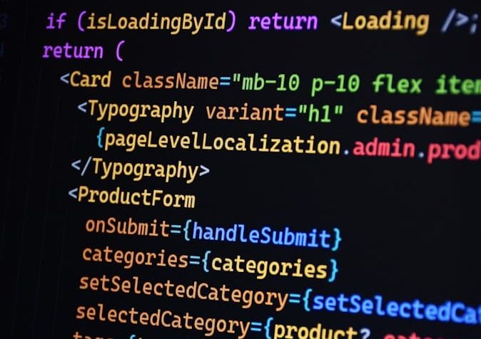 A computer screen with a bunch of text on it